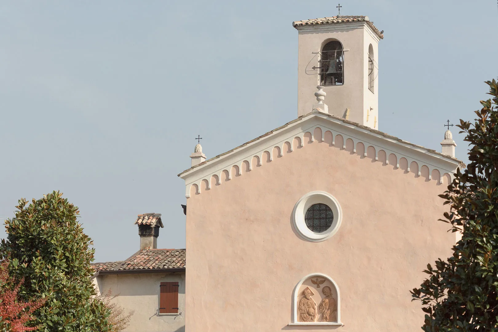 restauro facciata Chiesa di Monzambano 